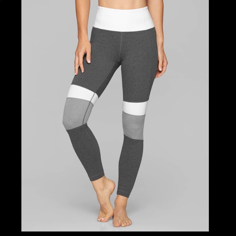 Athleta Modblock Salutation Leggings Size Medium